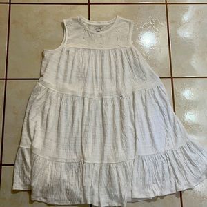 XL Love fire white BabyDoll dress